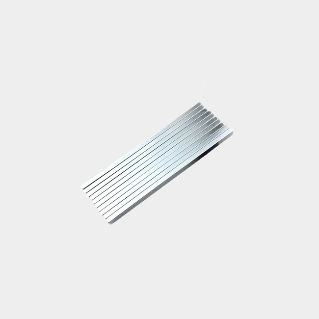 Long narrow sintered strong bar magnet 100mm x 5mm x 3mm