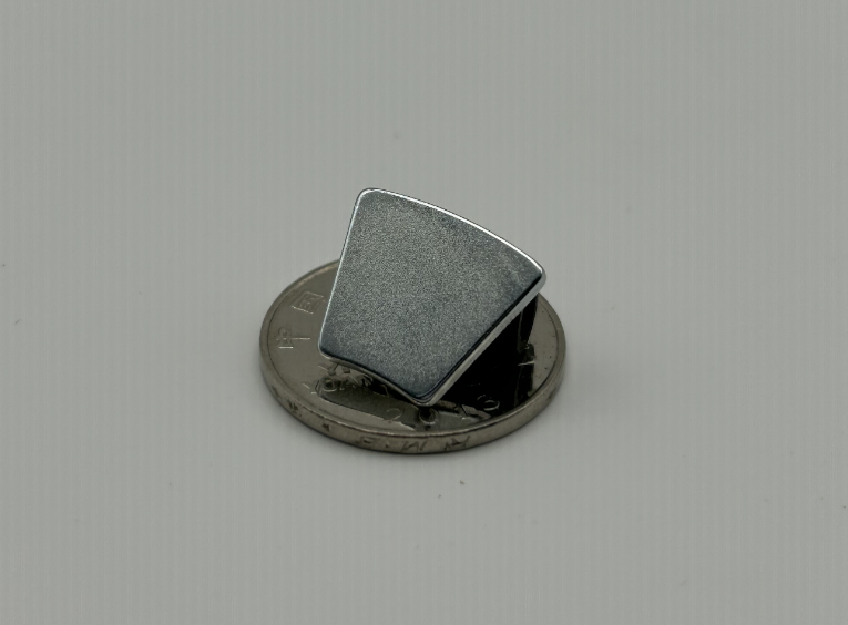 Neodymium wedge magnet R34 x r19.5 x 30℃ x 14.9 mm