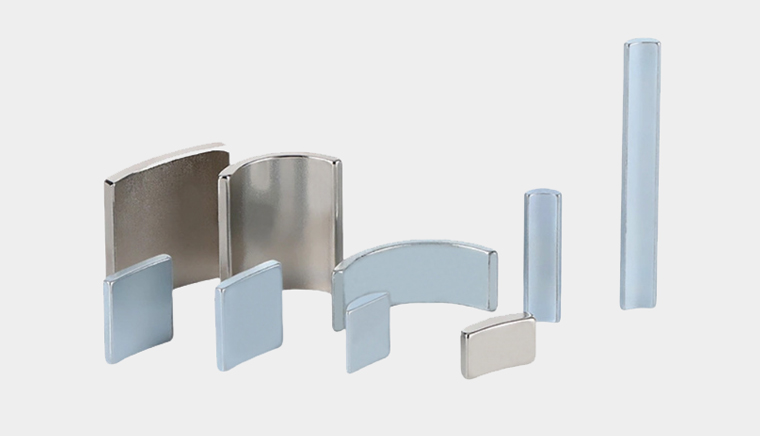 Curved strong magnets of various sizes used in motor