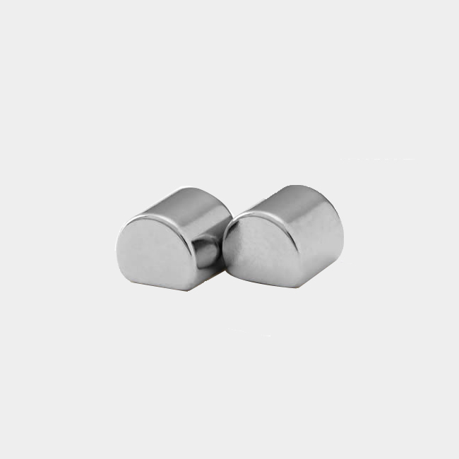 D-shaped semi half round strong neodymium magnet for sale
