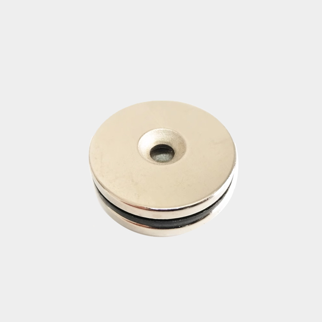 40mm dia 5mm thick M6 mounting hole countersunk magnet