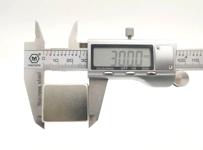30mm square neodymium magnet width measurement