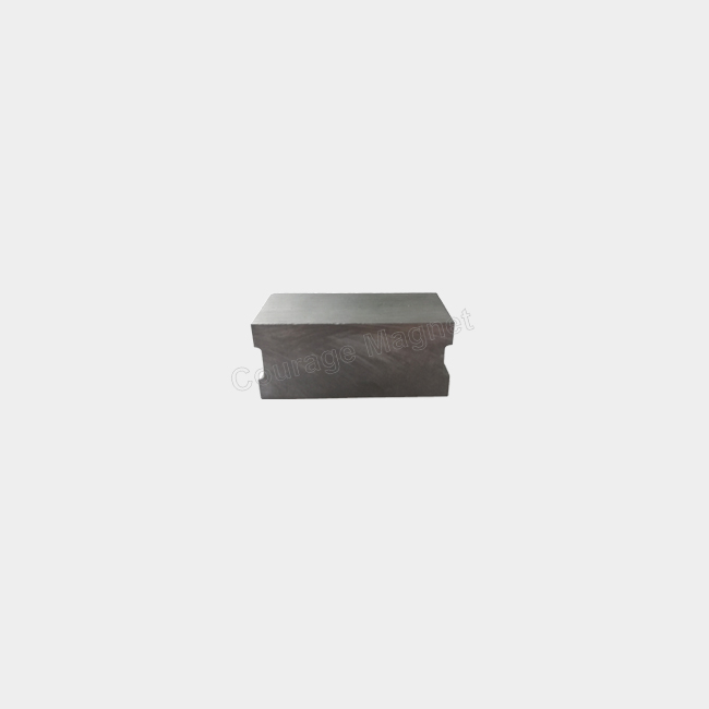 48mm x 25mm x 20mm ferrite rectangle magnet with two side groove