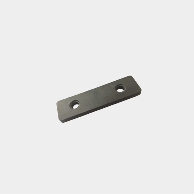 Rectangle Ferrite Magnet with Two Hole L70 x W19 x 5 mm