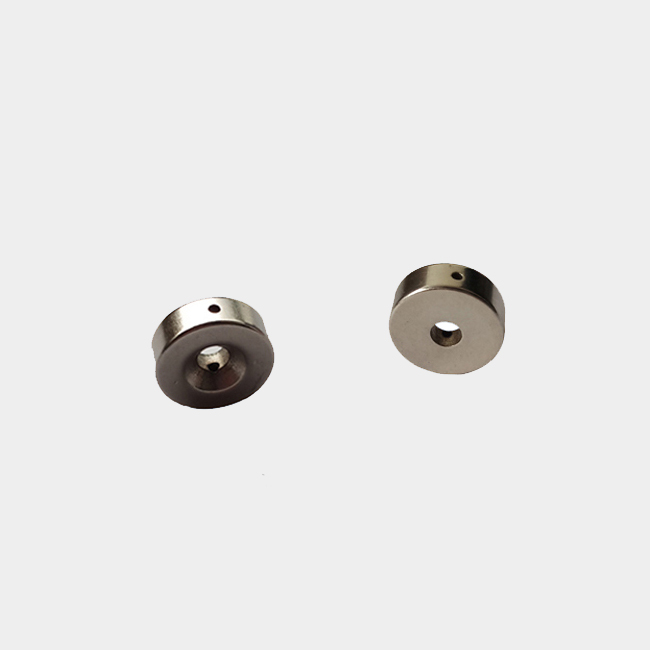 Strong Countersunk Ring Magnets With Side Hole