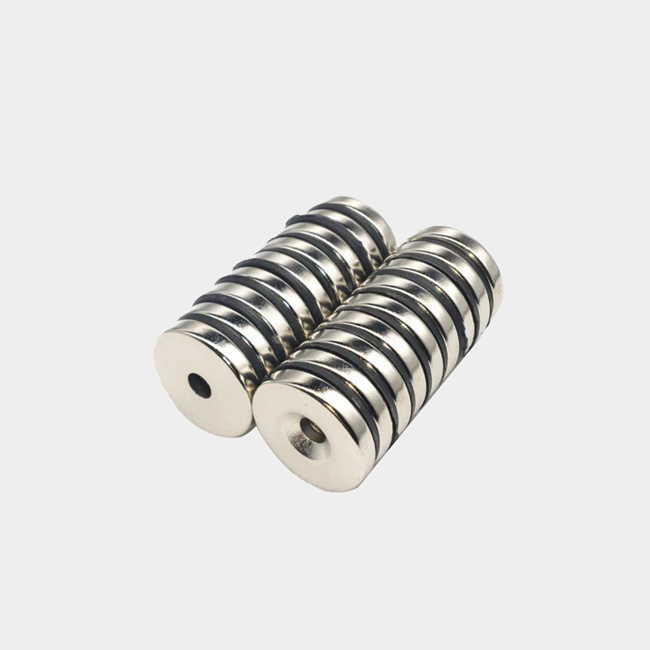 25mm Dia Countersunk Mounting Magnet 25 x 5 hole 5mm