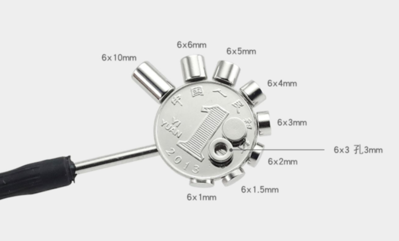 Diameter 6mm series common specifications size reference