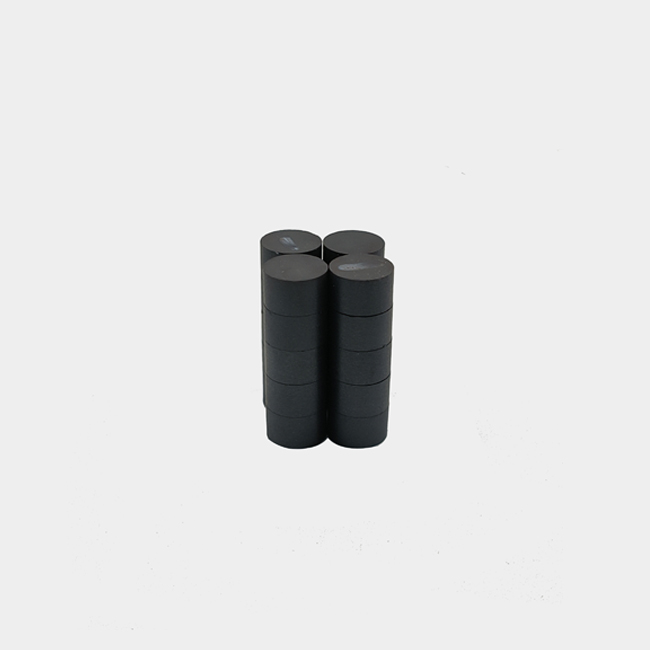 Y30 permanent ferrite magnet round 10mm x 6mm  (3/8" 