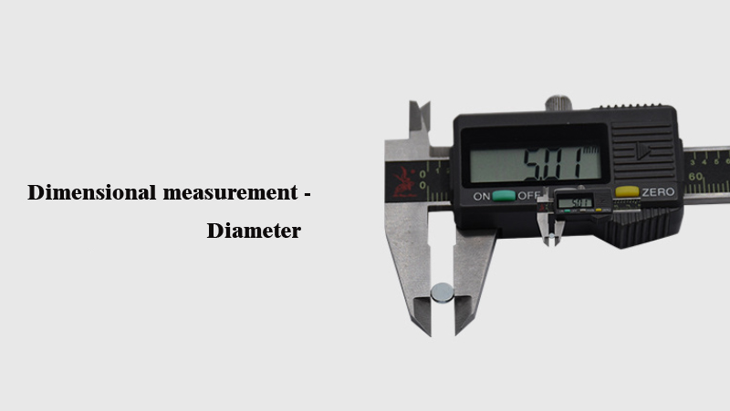 5x1mm small rare earth circular magnet diameter measurement picture