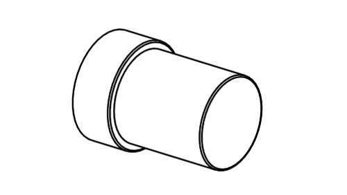 Schematic diagram of the shape of a convex circular step magnet