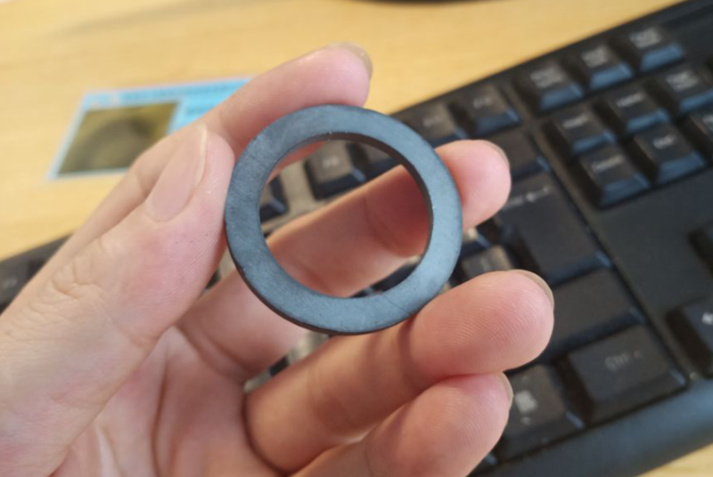 Sintered ferrite  ring magnet sample display