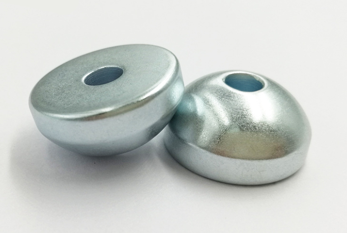 Custom shaped hemispherical magnet with a hole in the middle