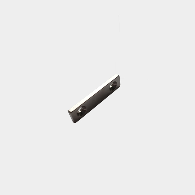 Bar strong magnets with 2 screw holes 38mm x 8.3mm x 3.2mm