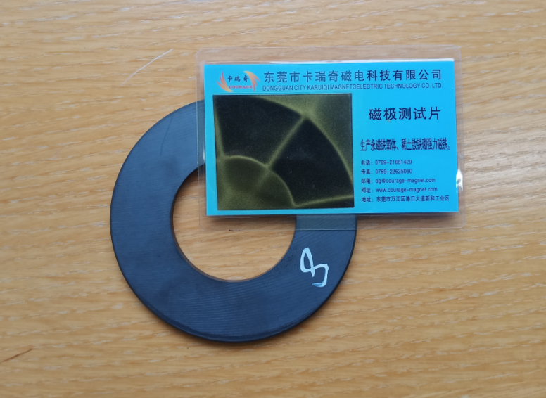 Axial 8-pole ferrite ring D90x45x4.5mm magnetic pole display