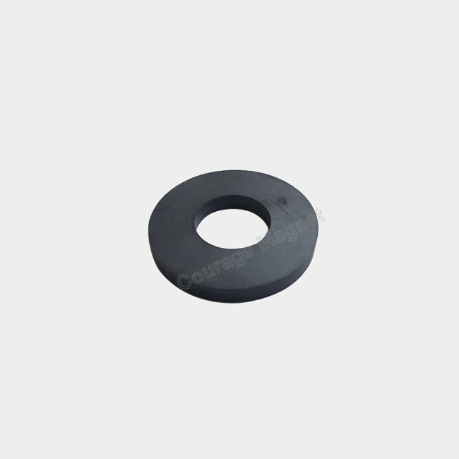 Axial 6 poles ceramic ring magnet for motor 90 x 45 x 10 mm