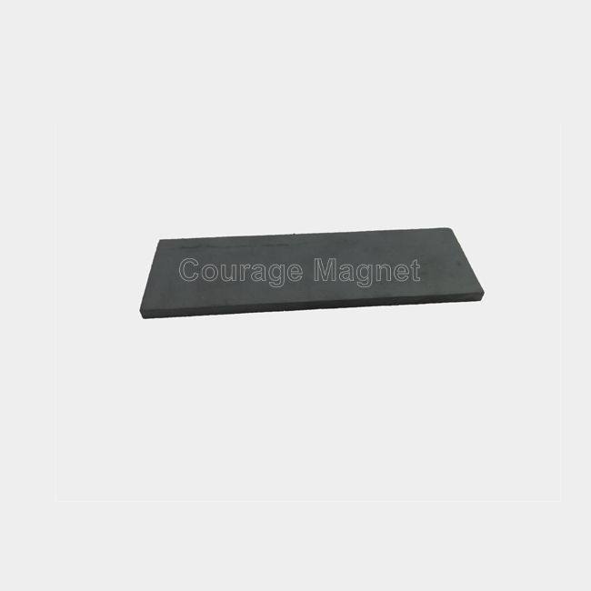 3 5/16" Wet Pressed Sintered Ferrite Block Magnet L 84 x 27 x 3 m