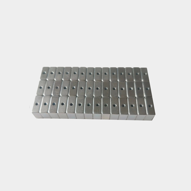 Rectangular neodymium magnet with side hole 12 x 6 x 5 mm