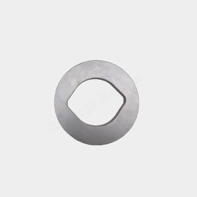 Custom shaped lip duck bill irregular ferrite ring magnet OD 112mm