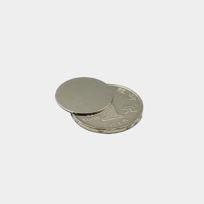 Strong thin flat circular magnet 20mm dia x 0.5mm thick