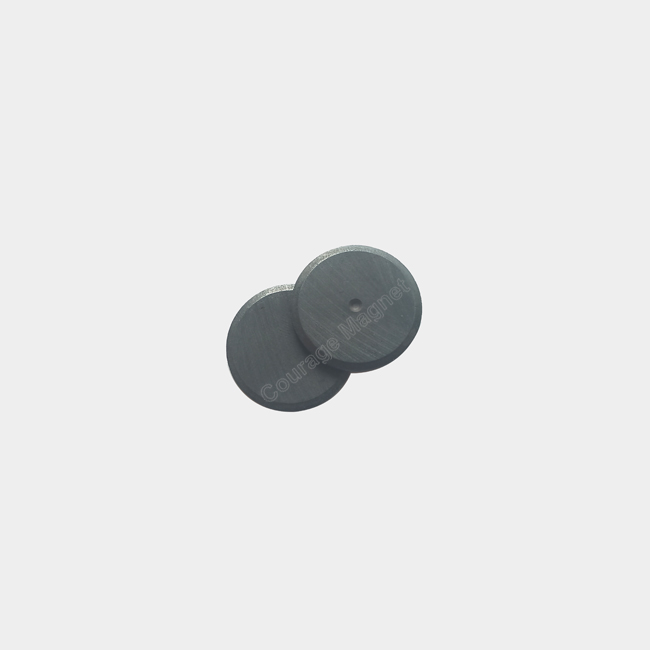 Single sided multipole ceramic ferrite disc 3n3s 30x3mm