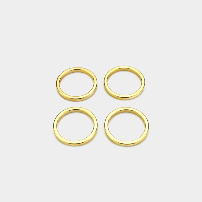Gold coated ring neodymium magnet [customized sales price]