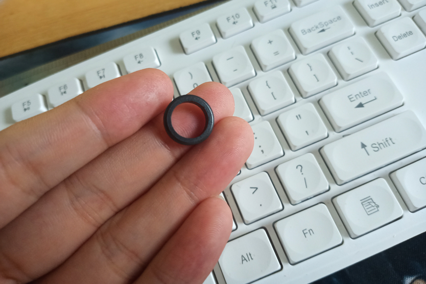 14x10x3mm ring ferrite magnet physical sample