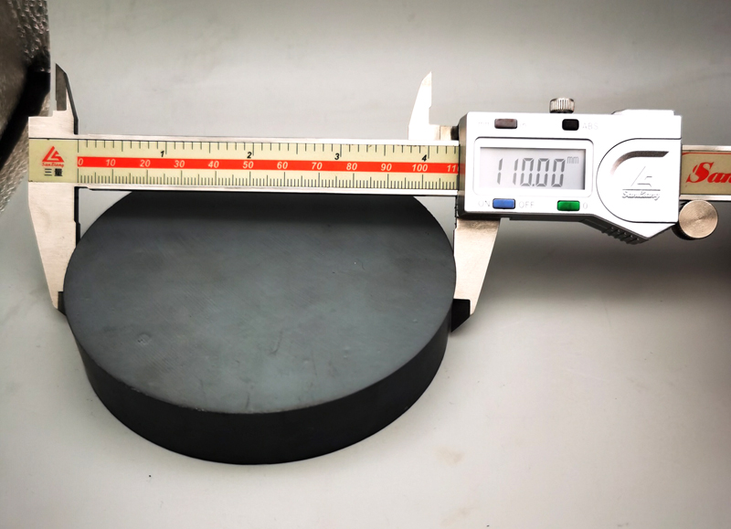 The measurement of 110 x 20mm ferrite disk magnet
