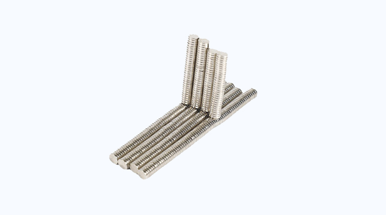 Neodymium magnet plated nickel copper nickel appearance color