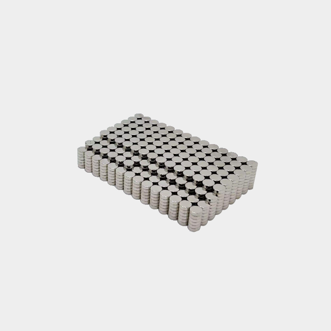 Hall component radial small neodymium disc magnet 8mm x 2.5mm