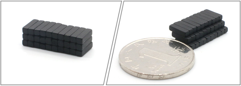 The sample diaplay of rectangle neodymium magnet (8 x 2 x 2mm):