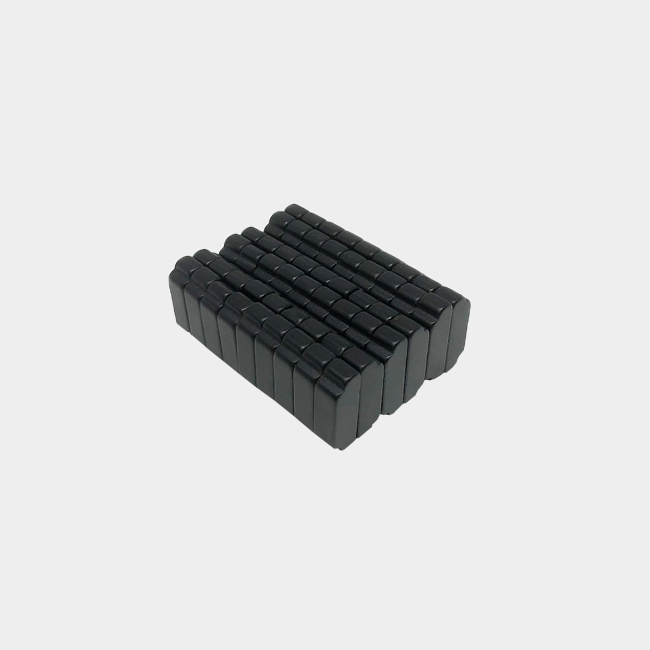 T-shaped custom epoxy black neodymium convex stepped magnet N40