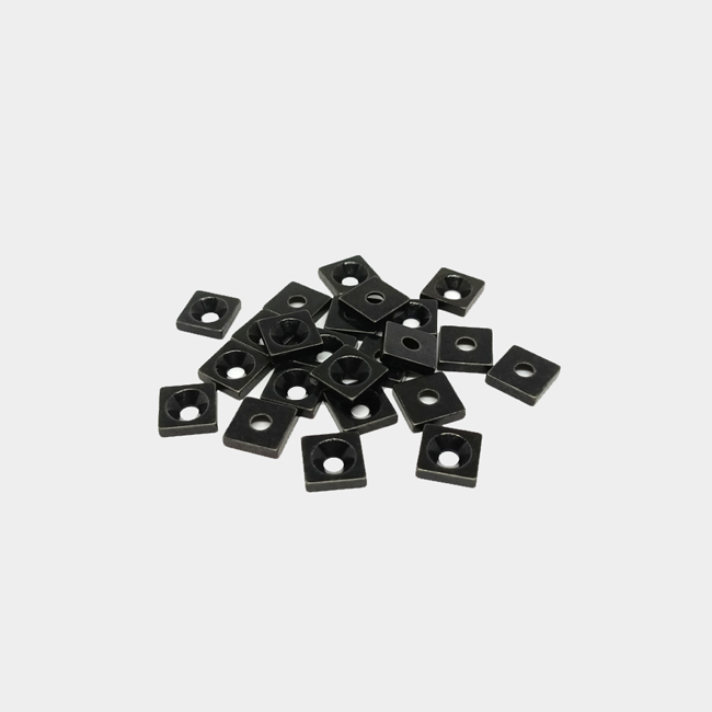 Square countersunk hole strong magnet 10mm x 10mm x 2.5mm