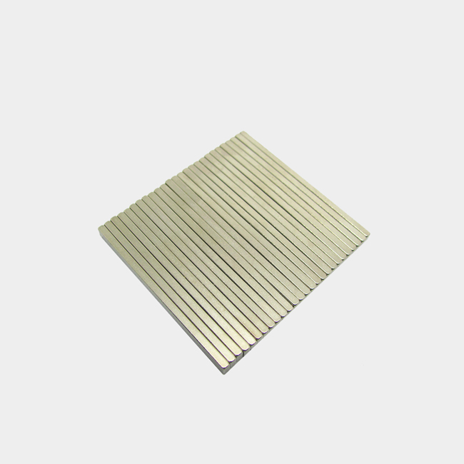 2 inch long and slender bar strong magnet 50mm x 4mm x 2mm