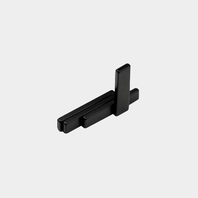 N38H Black Epoxy Strong Thin Flat Rectangular Magnets 30 x 7 x 2.5mm