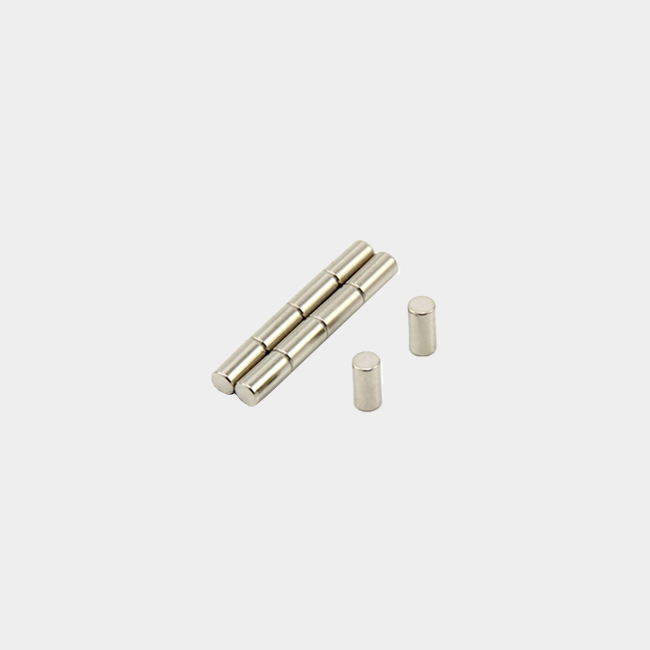 4mm diameter x 7mm thick strong neodymium cylinder magnets