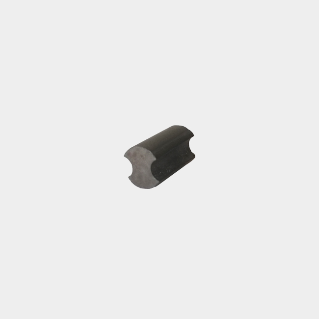 Sintered ferrite cylinder magnet with two-sides groove 12mm x 20mm