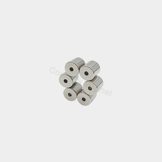 10mm cylindrical rod magnet with 2.5mm hole 10x2.5x10mm