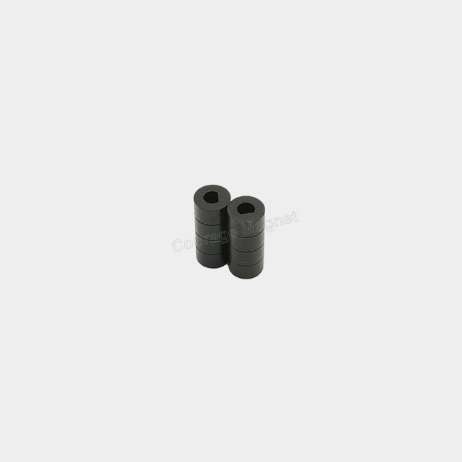 Small multipole ndfeb ring magnet with D shaped hole 8 poles