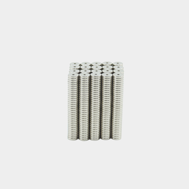 Dia 7mm small flat ndfeb magnet ring 7mm x 1mm x hole 1mm