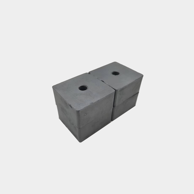 50mm wide ferrite square magnet with mounting hole in the middle