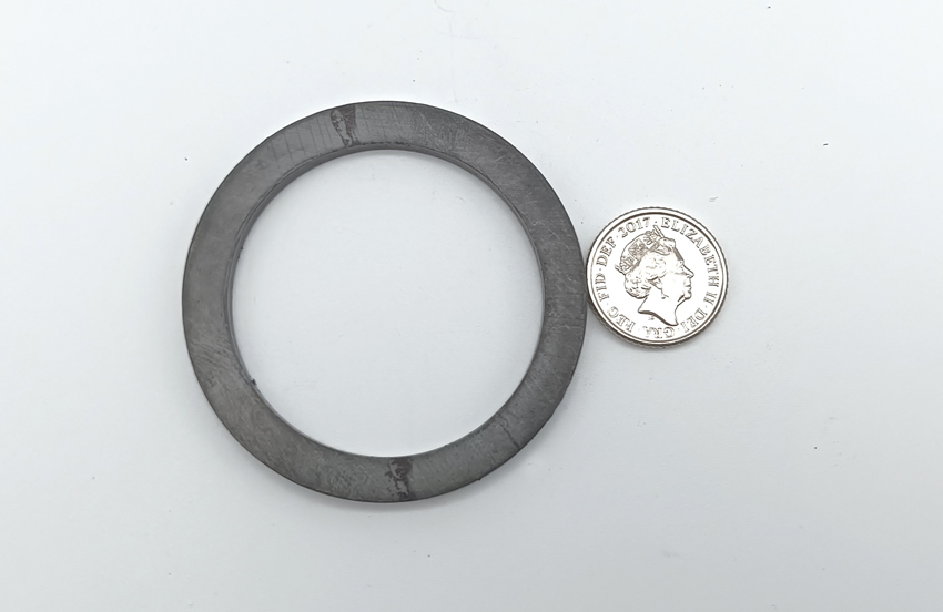 50mm sintered ferrite ring magnet 50 x 39 x 3.56mm