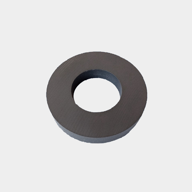 Ultra large sintered ferrite ring magnet D220 x 110 x 20mm
