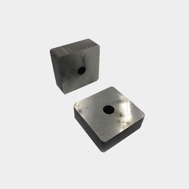 Large square alnico magnet with center hole 69x69x25mm