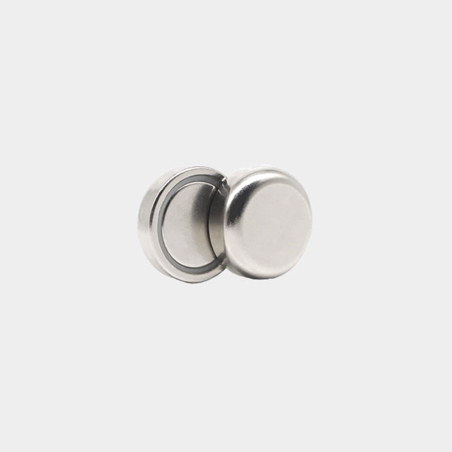 25mm x 8mm non-hole suction cup neodymium pot magnets
