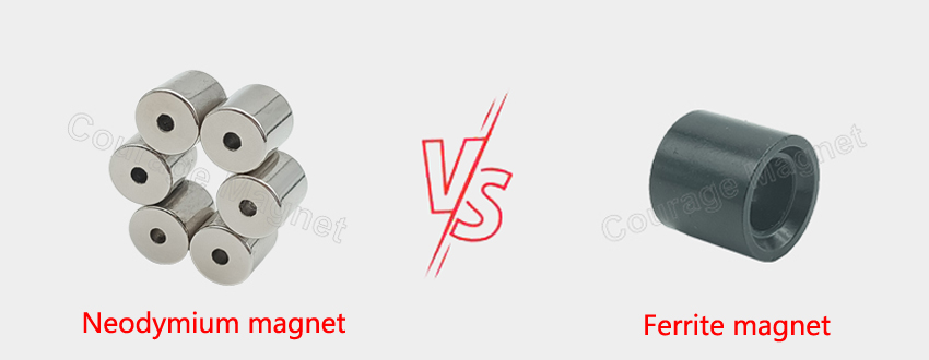 Neodymium magnets vs Ferrite magnet