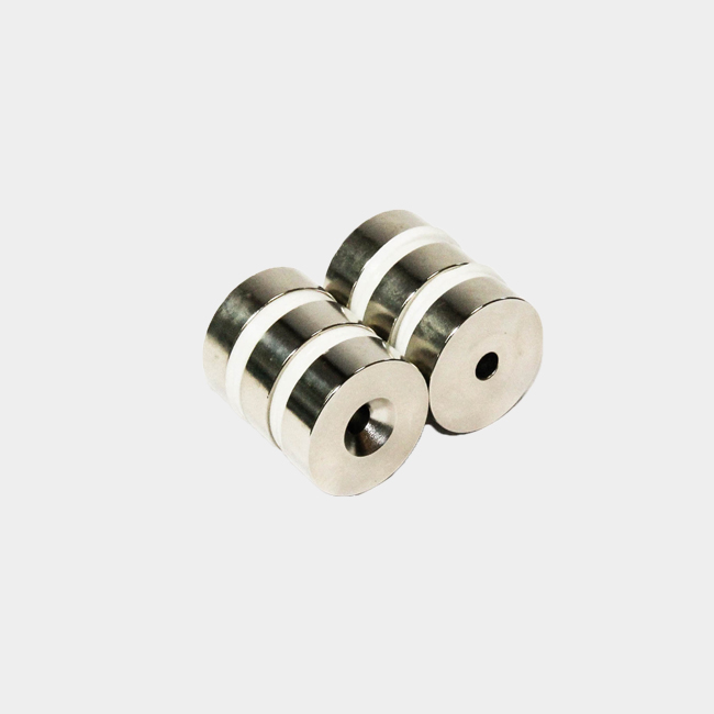 10mm thick countersunk ring neodymium magnets D32x6x10mm