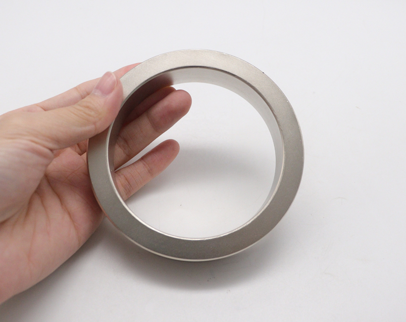 The accompanying picture shows a larger size neodymium ring magnets