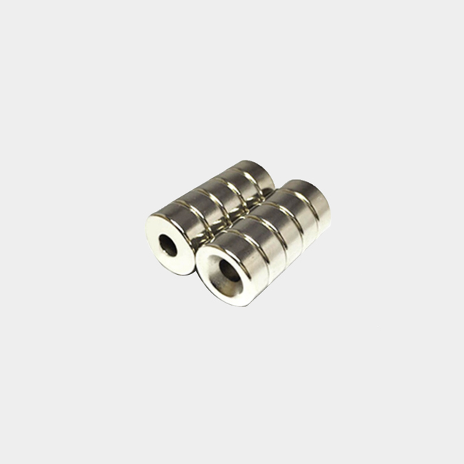 12mm x 5mm x Delik 4mm N52 Havşa Başlı Halka Mıknatıslar