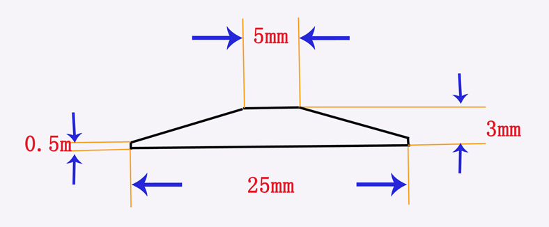 Sweeping machine flexible rubber magnetic strip size schematic drawings