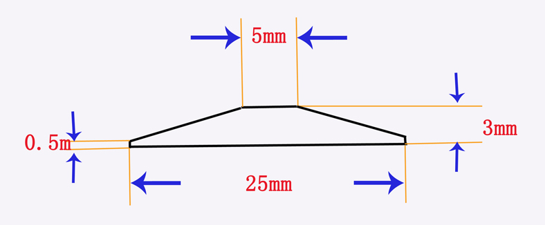 Sweeping machine flexible rubber magnetic strip size schematic drawings